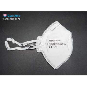 FFP3 Folded Protective Mask dengan injap CE